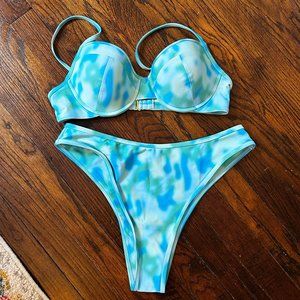 Tropical Wave High Rise Bikini Top & Bottom 93 Play Street: SADIE & CARSON XL